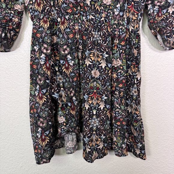 Zadig Voltaire Dress Women Small Floral Garden Reveal Kaleido Mini Smocked Boho - Picture 6 of 13